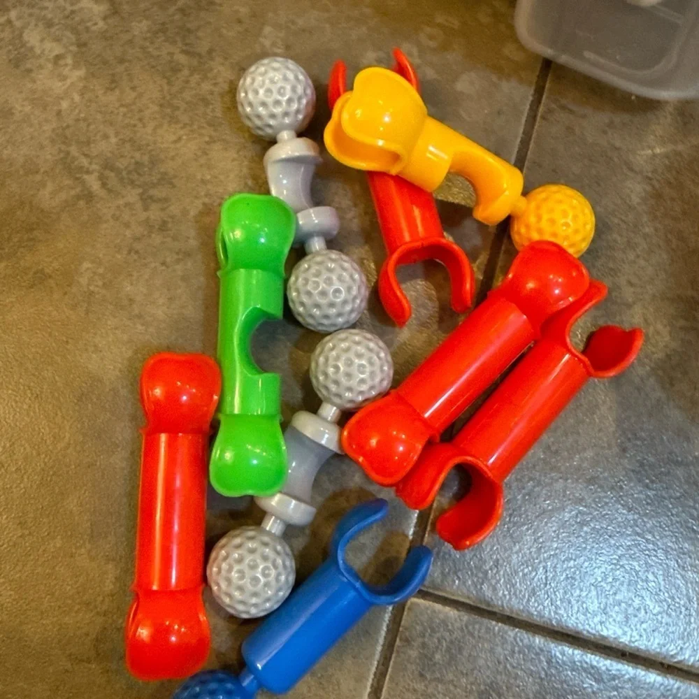 Zoob Builderz Tubes Colorful Stem Building Toys Red Yellow 3 Wheels Replacement